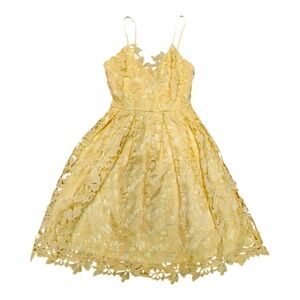 Slate & Willow Gorgeous Yellow Floral Mini Dress Size XS EUC